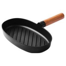 Glasslock 格拉氏洛克 CHEF TOPF Glasslock IH 木柄寬版圓形煎烤盤, 1個, 25.7cm