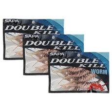 SAPA Double Kill 蝦型軟蟲 SDK-RSF-135BR 4入, 58g, 棕色, 3個