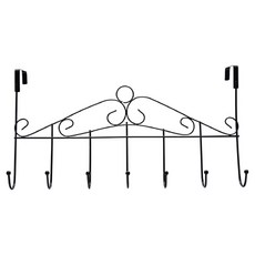 門後金屬掛勾, 黑色, 1個