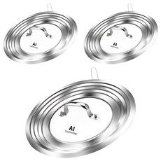 Balunfini 高級不鏽鋼多用途多功能鍋蓋, 3個, 30cm