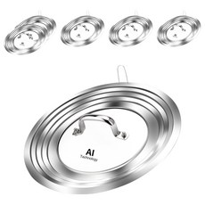 Balunfini 高級不鏽鋼多用途多功能鍋蓋, 6個, 30cm