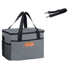 Tan Look Misoroun 堅固耐用 露營用 戶外用 野餐 大型保冷袋 10L, 標籤灰