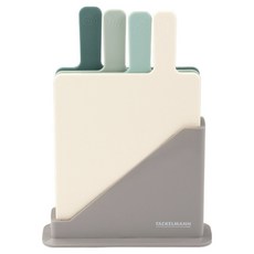 FACKELMANN 法克漫 4色分類砧板 + 收納架組, 1組, 4個砧板 + 砧板架