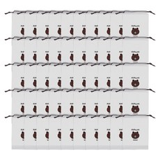 Khohimo 半透明禮品包裝袋 束口袋 禮物袋 收納袋 5W0490, 50個, 混合色