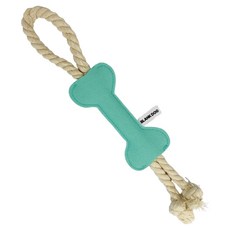 Blank Dog 寵物繩索骨頭造型拉扯玩具, 1個, 薄荷綠