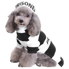 QIDINA 超萌警匪寵物衣服F, 1件, 不乖乖犯人服