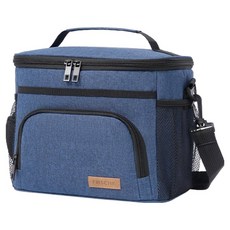微笑野餐 大容量防水大型保冷袋, 1個, 藍色