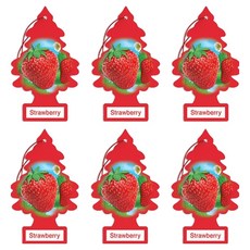 리틀트리 차량용 디퓨저, 6개, 스트로베리