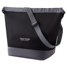 GoodGoodShop 上班族保冷便當袋, 黑色, 1個