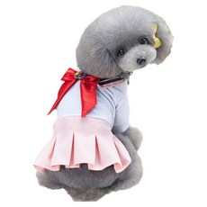 QIDINA 日系變身美少女水手寵物服, 1件, 粉色