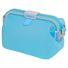후딱 다용도 방수실리콘백 파우치 수영가방 2L 16 x 11 x 11cm, 블루, 1개