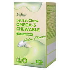 Dr.Brian ROETTGER Let It Chew rTG Omega-3 咀嚼錠 哈密瓜口味 103.6g, 28錠, 1個