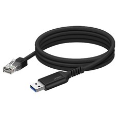 ipTIME U2LAN Type A to RJ45 랜케이블, 1개, 블랙, 2m
