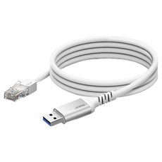 ipTIME U2LAN Type C 轉 RJ45 網路線, 1個, 銀色, 2m