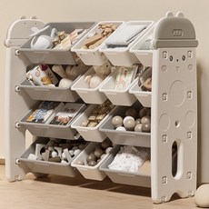 lilikoko 哩哩摳摳 土撥鼠收納架 組合5, 4層, 茉莉白