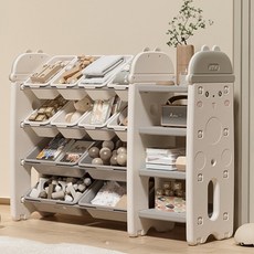 Inhe 英禾 土撥鼠收納架 組合7, 4層, 茉莉白