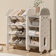 Inhe 英禾 土撥鼠收納架 組合14, 4層, 茉莉白