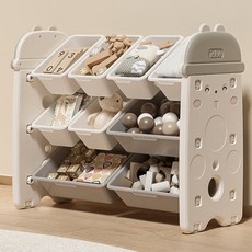 lilikoko 哩哩摳摳 土撥鼠收納架 組合2, 3層, 茉莉白