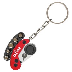 LABEAR 樂博 迷你折疊棘輪扳手套組 紅色 LB-00673, 1套