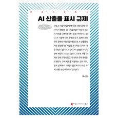 AI 산출물 표시 규제 큰글자책, 커뮤니케이션북스, 류시원