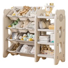 lilikoko 哩哩摳摳 熊寶收納架 組合六, 4層, 茉莉白