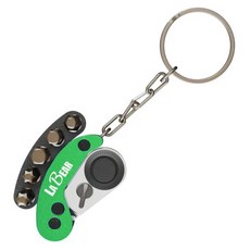 LABEAR 樂博 迷你折疊棘輪扳手套組 綠色 LB-00676, 1套