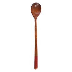 칠몽 국내산 금수강산 옻칠 나무 숟가락 24cm, 다홍, 1개, 단품