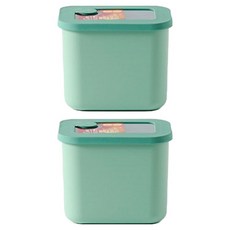 아르딘 시에로 전자레인지 냉동실 밀폐용기 세트 파우더블루, 1세트, 950ml(2p)