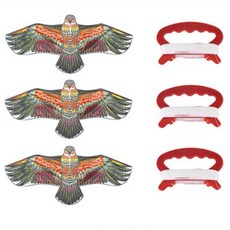 放風箏 老鷹風箏 3入 + 線輪 3入 B套組 W99002Z, 1套