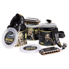 Seydel Diatonic 6孔 C調口琴套組 BLUES BIG SIX CLASSIC 16666, 1套, 混合色, BLUE BIG SIX CLASSIC 16666