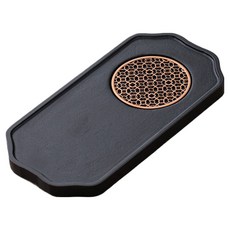 Sun&Dream 高級木質茶道託盤 w005, 黑色