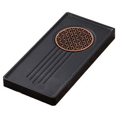 Sun&Dream 高級茶道底座木質托盤 w011, 黑色