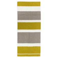 MARUSHIN 丸真 ima Linea 立體條紋吸水迷你浴巾, 黃色, 1個