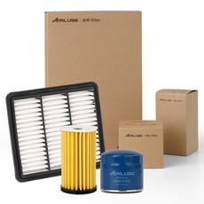 에어루브 스포티지 R SL 디젤 2.0 e-VGT 10-13년식 엔진 오일필터 + 에어필터 세트, 26320-2F100, 28113-2S000, 1세트