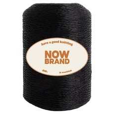 WoolClub 三星毛紗 Now Brand 大容量高級金屬紗編織線 500g, 103 黑色, 1個