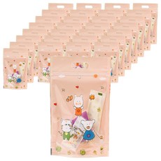 Aster 零食點心袋 禮品袋 購物袋 夾鏈袋 塑膠包裝袋 D款, 100個, 1套