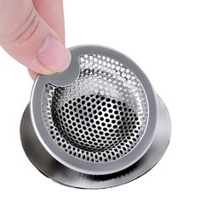 solve living 全不鏽鋼 304 浴缸排水口過濾網 3入, 銀色