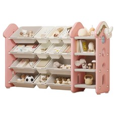 lilikoko 哩哩摳摳 甜點屋鐵桿收納架 組合10, 4層, 千禧粉