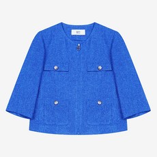 BESTI BELLI 女款粗花呢拉鍊夾克 BKJAE1139