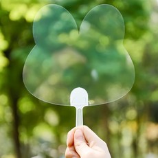 아트조이 DIY 부채 만들기 토끼, 투명, 10개