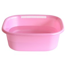 장수리빙 탄탄한 컬러 설거지통, 1개, 핑크