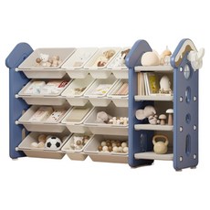 lilikoko 哩哩摳摳 甜點屋鐵桿收納架 組合10, 4層, 星海藍