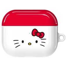 Mpick Hello Kitty 藍牙 AirPods 系列亮面保護殼, 白色, AirPods 4代