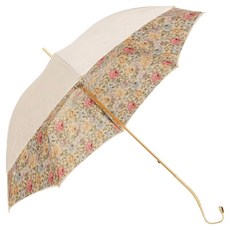 PASOTTI Woman Flower 浪漫玫瑰雙層布面珠寶黃銅手動傘 WD9511G26
