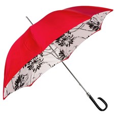 PASOTTI 女士花卉 黑色向日葵 摩登雙層布 珠寶醋酸纖維 手動傘 WD251F38