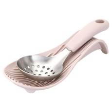 뉴비아 미니국자 + 실리콘 받침대 세트, 핑크, 1세트