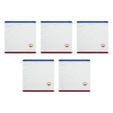 CHUNGMU TOWEL Claud Mang 麵包理髮廳 角色掛環擦手巾 30支, 白色, 5個