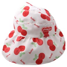 Monsieur女童款水果印花遮陽帽