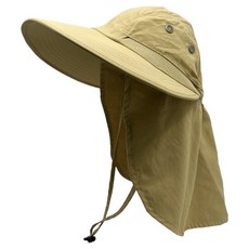 American Road 寬版護頸防曬戶外登山帽 HR2049, 米色