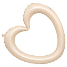 일상속반짝 빅 이벤트 펀칭 하트풍선, 아이보리, 1개